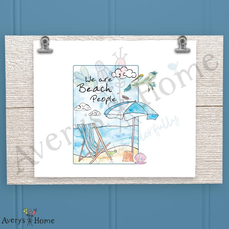 We Are Beach People 16oz Frosted Glass