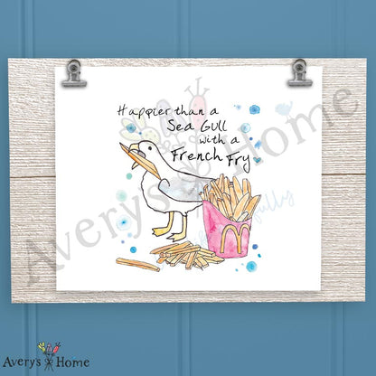 Seagull French Fry 16oz Frosted Glass