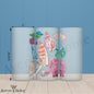 Seashell 16oz Frosted Glass