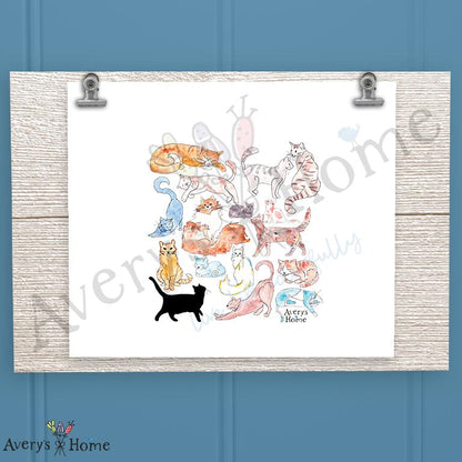 Favorite Cat Breeds 16oz Frosted Glass