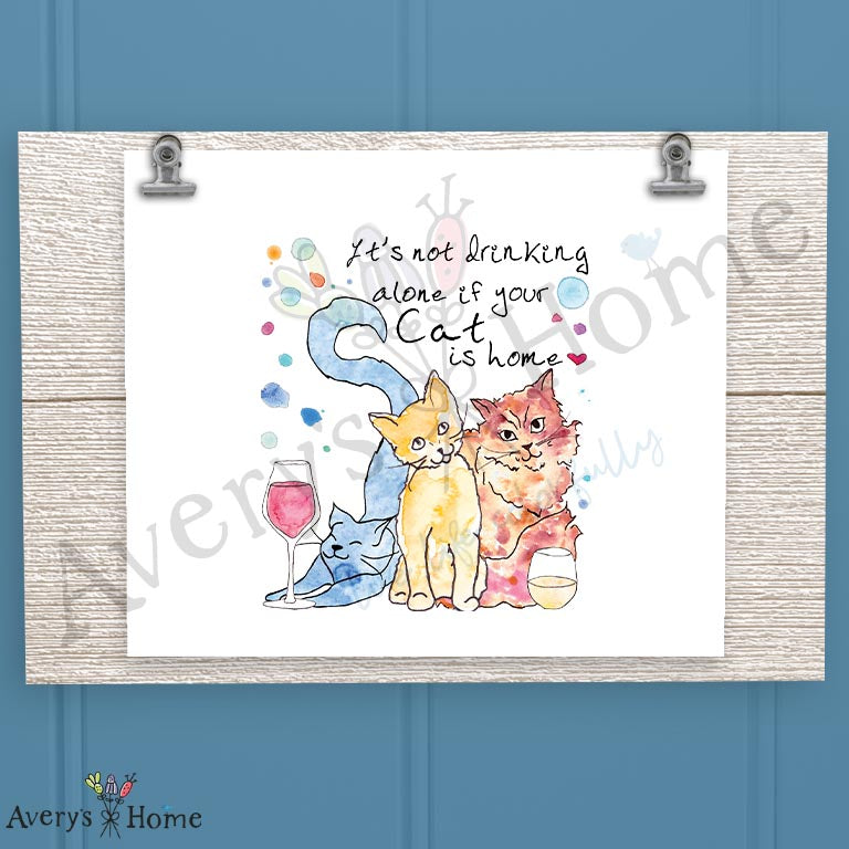 Cat Drinking Buddy 16oz Frosted Glass