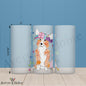 Hello Corgeous 16oz Frosted Glass