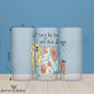 I Say Hi to Dogs 16oz Frosted Glass
