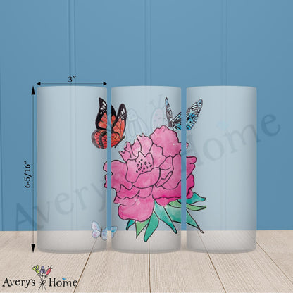 Friends Are Like Flowers 16oz Frosted Glass