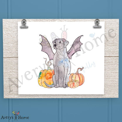 Bat Dog Costume 16oz Frosted Glass – Halloween Pup Parade