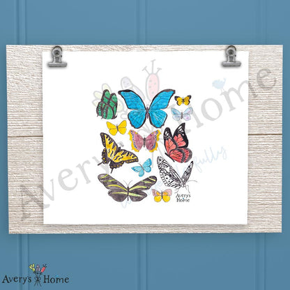 Butterflies of the USA 16oz Frosted Glass – Collector Garden Decor