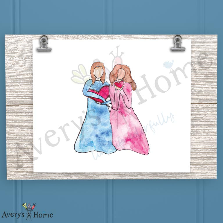Sisters 16oz Frosted Glass – Close at Heart Gift