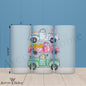 Spring Pickup Trucks 16oz Frosted Glass
