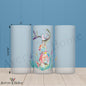 Jackalope 16oz Frosted Glass – Whimsical Mountain Decor