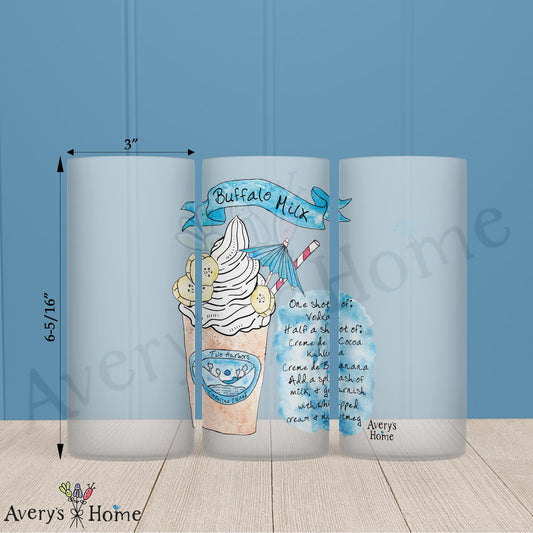 Buffalo Milk Recipe 16oz Frosted Glass
