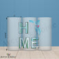 HOME in Florida 16oz Frosted Glass – Salt Air & Palm Trees