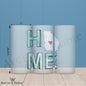 HOME in Georgia 16oz Frosted Glass – Peaches, Pride & Porch Swings