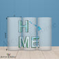 HOME in Hawaii 16oz Frosted Glass – Aloha Vibes Always