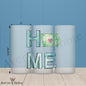 HOME in Iowa 16oz Frosted Glass – Corn, Roots & Home