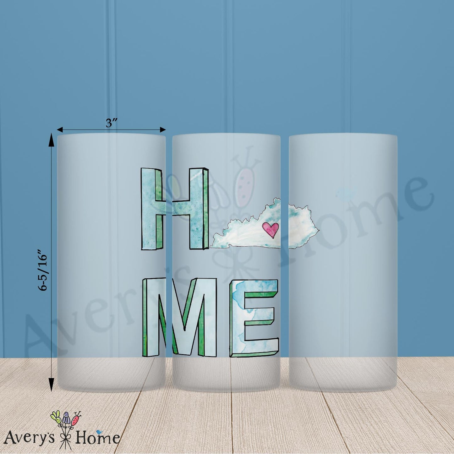 HOME in Kentucky 16oz Frosted Glass – Bourbon & Horsepower