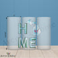 HOME in Michigan 16oz Frosted Glass – Mitten Love