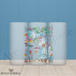 Michigan State Map 16oz Frosted Glass