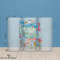 Nebraska Map 16oz Frosted Glass – Cornfields & Community