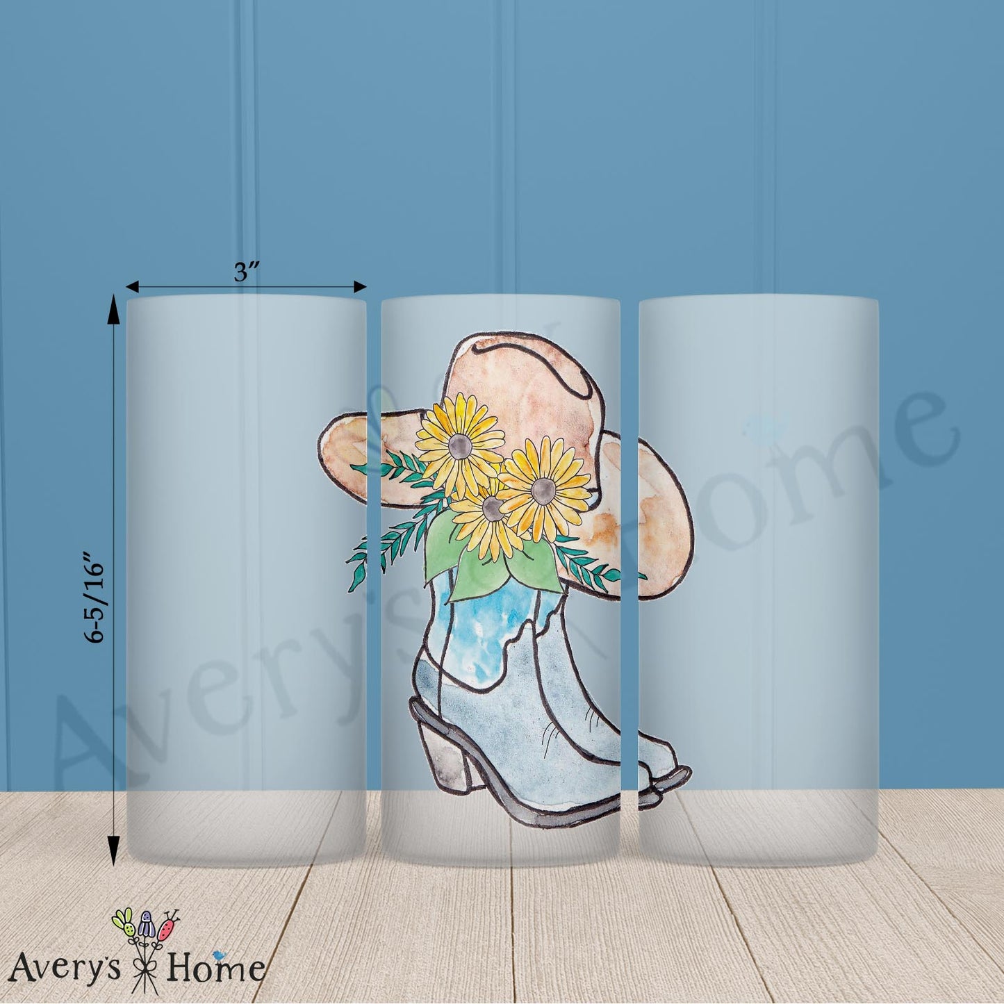 Ride Like a Cowgirl 16oz Frosted Glass – Floral Grit & Grace