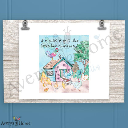 Girl Who Loves Her Chickens 16oz Frosted Glass – Coop Queen