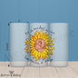 Sunflowers of Hope 16oz Frosted Glass – Bright, Brave & Blooming