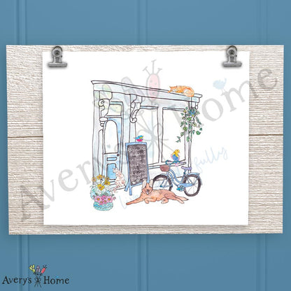 Customizable Store Front 16oz Frosted Glass