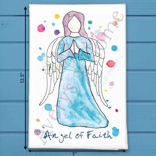 Angel of Faith Tea Towel – Spiritual Decor