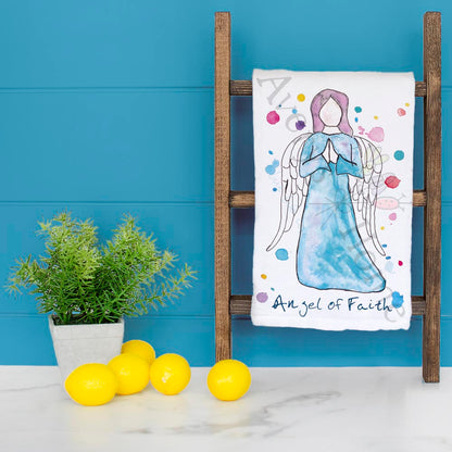 Angel of Faith Tea Towel – Spiritual Decor
