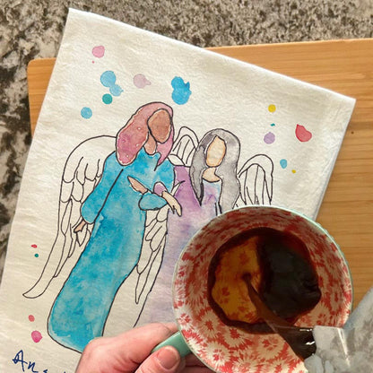 Angel of Friendship Tea Towel – Gift for a Friend