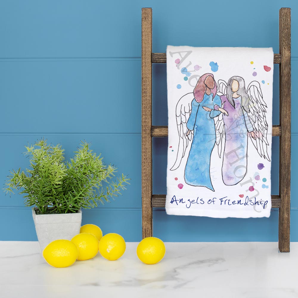 Angel of Friendship Tea Towel – Gift for a Friend