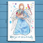 Angel of Gratitude Tea Towel – Thanksgiving Blessing
