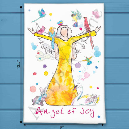 Angel of Joy Tea Towel – Holiday Spirit Gift