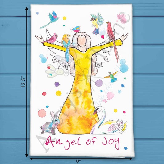 Angel of Joy Tea Towel – Holiday Spirit Gift