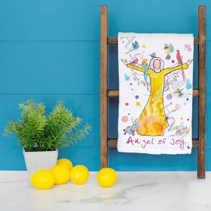 Angel of Joy Tea Towel – Holiday Spirit Gift
