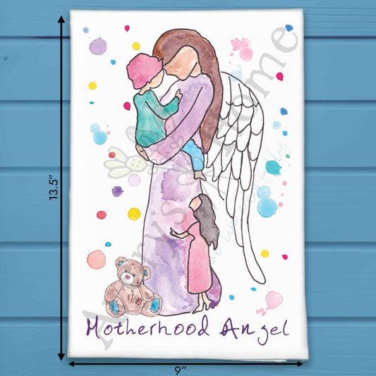 Angel of Motherhood Tea Towel – Gift for Moms