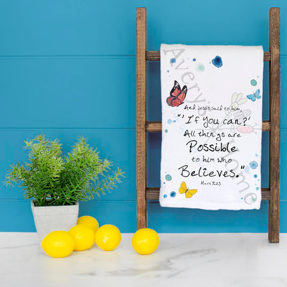 All Things Are Possible Tea Towel – Faith Decor