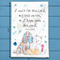 My Soul Waits on the Lord Tea Towel – Hope Gift