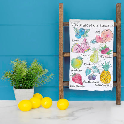 Fruit of the Spirit Tea Towel – Christian Kitchen Decor