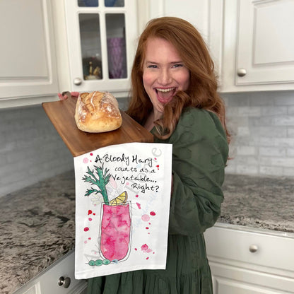 Bloody Mary Tea Towel – Brunch Gift Decor