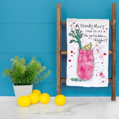 Bloody Mary Tea Towel – Brunch Gift Decor
