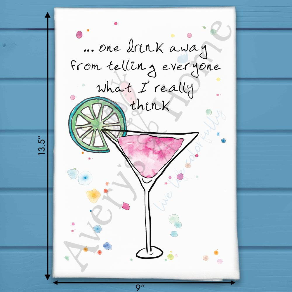 What I Think Tea Towel – Sassy Hostess Gift