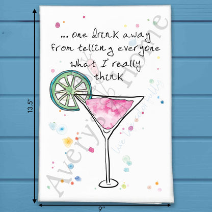 What I Think Tea Towel – Sassy Hostess Gift