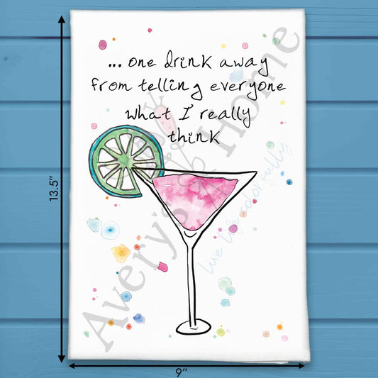 What I Think Tea Towel – Sassy Hostess Gift