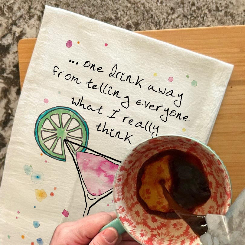 What I Think Tea Towel – Sassy Hostess Gift