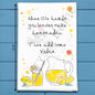 Vodka Lemonade Tea Towel – Summer Drink Gift