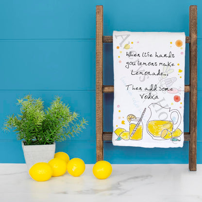 Vodka Lemonade Tea Towel – Summer Drink Gift