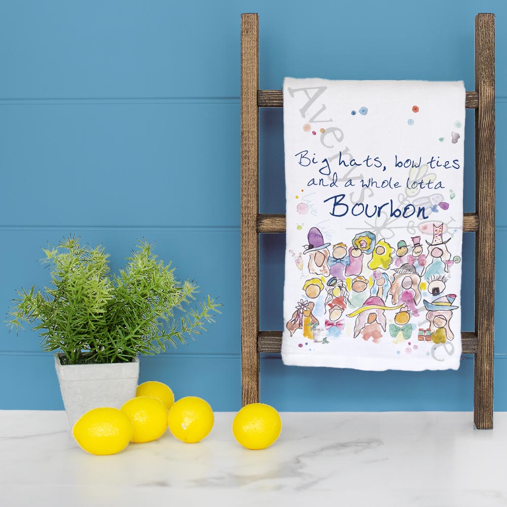Kentucky Derby Tea Towel – Southern Party Decor