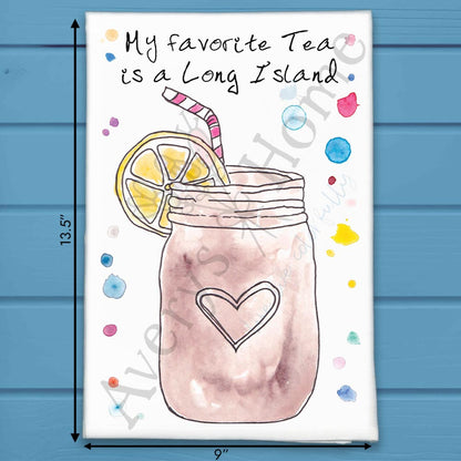 Long Island Tea Towel – Cocktail Lover Gift
