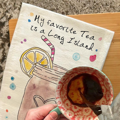 Long Island Tea Towel – Cocktail Lover Gift