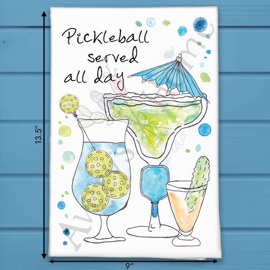 Pickleball Served Tea Towel – Game Night Humor